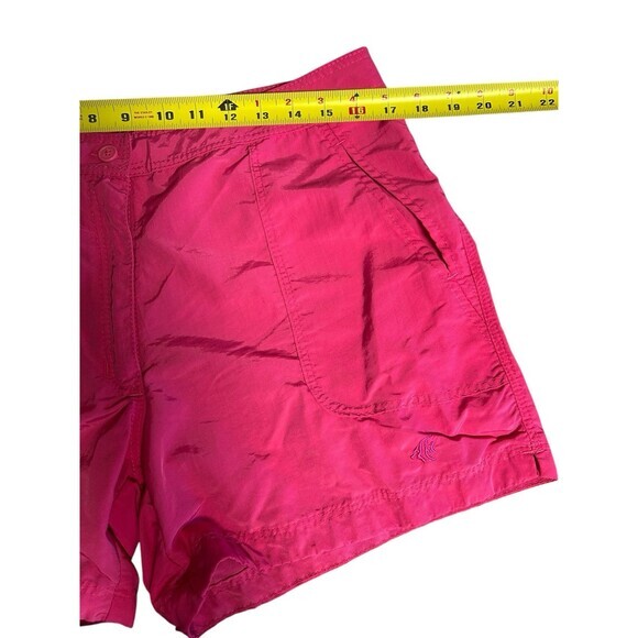 Guy Harvey Mid Rise Chino Short Womens 10 Fuscia Zip Button Coastal Chic - Picture 3 of 6